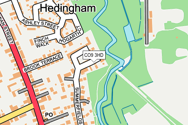 CO9 3HD map - OS OpenMap – Local (Ordnance Survey)