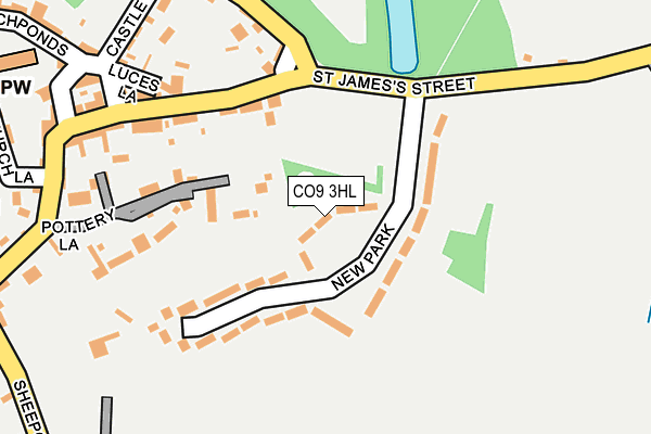 CO9 3HL map - OS OpenMap – Local (Ordnance Survey)
