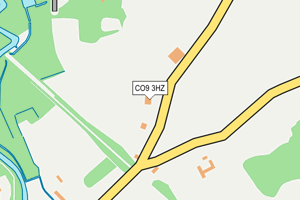 CO9 3HZ map - OS OpenMap – Local (Ordnance Survey)
