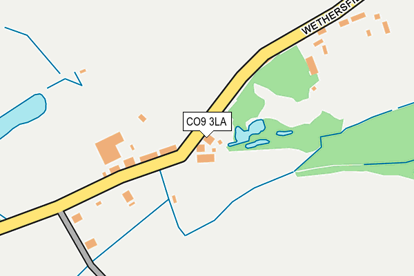 CO9 3LA map - OS OpenMap – Local (Ordnance Survey)