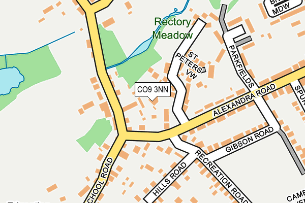 CO9 3NN map - OS OpenMap – Local (Ordnance Survey)