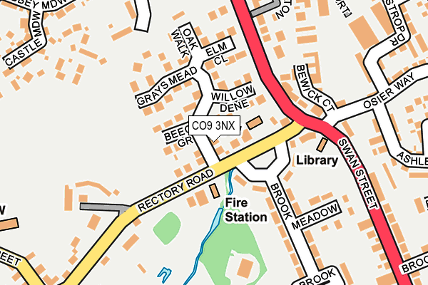 CO9 3NX map - OS OpenMap – Local (Ordnance Survey)