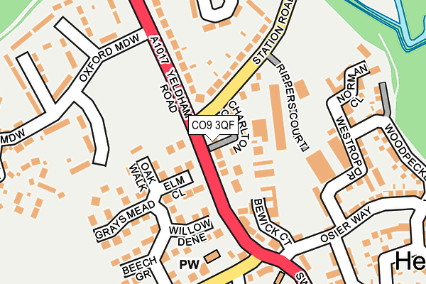 CO9 3QF map - OS OpenMap – Local (Ordnance Survey)