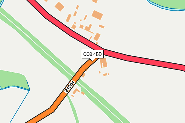 CO9 4BD map - OS OpenMap – Local (Ordnance Survey)