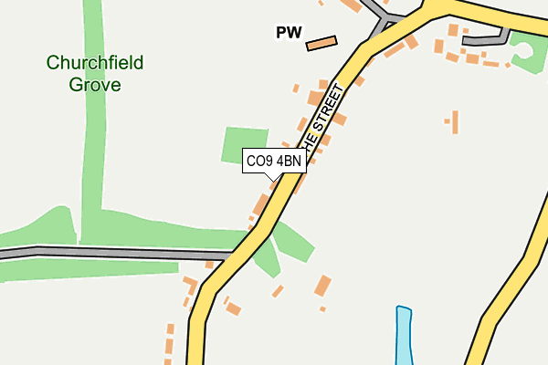 CO9 4BN map - OS OpenMap – Local (Ordnance Survey)