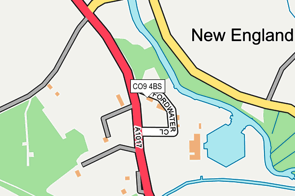 CO9 4BS map - OS OpenMap – Local (Ordnance Survey)