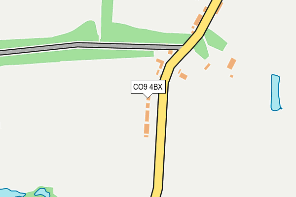 CO9 4BX map - OS OpenMap – Local (Ordnance Survey)