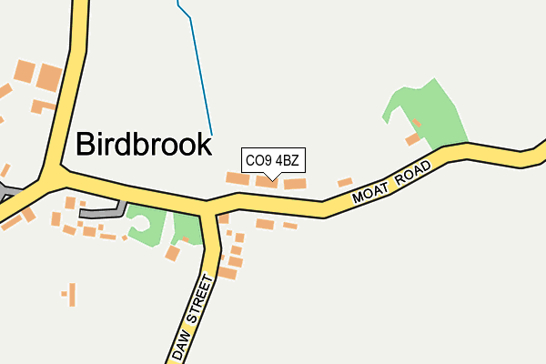 CO9 4BZ map - OS OpenMap – Local (Ordnance Survey)