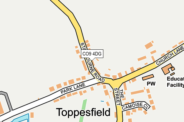 CO9 4DG map - OS OpenMap – Local (Ordnance Survey)