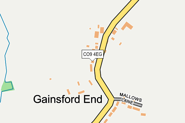 CO9 4EG map - OS OpenMap – Local (Ordnance Survey)