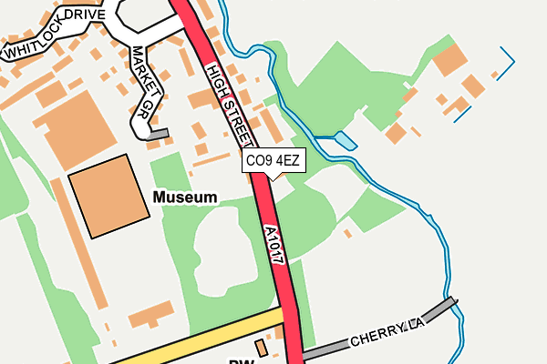 CO9 4EZ map - OS OpenMap – Local (Ordnance Survey)