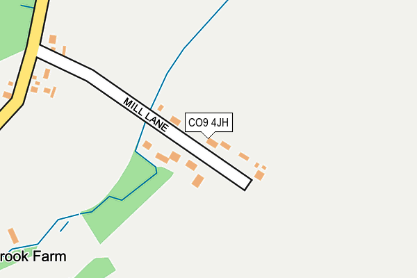 CO9 4JH map - OS OpenMap – Local (Ordnance Survey)