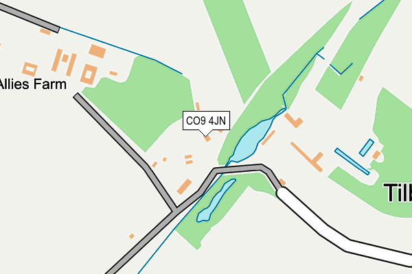 CO9 4JN map - OS OpenMap – Local (Ordnance Survey)