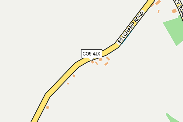 CO9 4JX map - OS OpenMap – Local (Ordnance Survey)