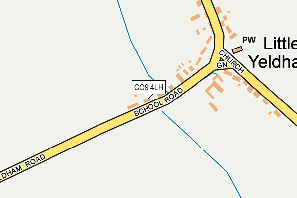 CO9 4LH map - OS OpenMap – Local (Ordnance Survey)