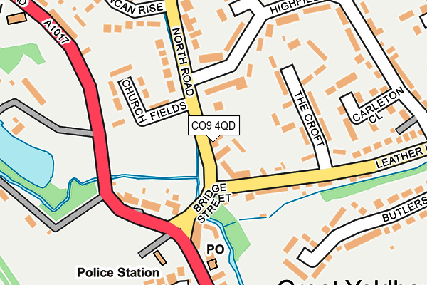CO9 4QD map - OS OpenMap – Local (Ordnance Survey)