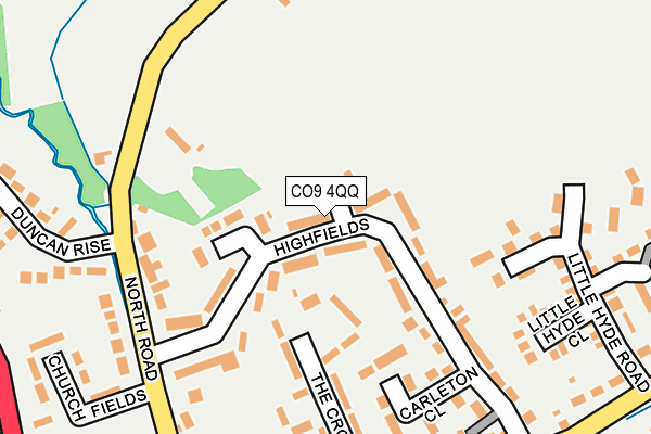 CO9 4QQ map - OS OpenMap – Local (Ordnance Survey)