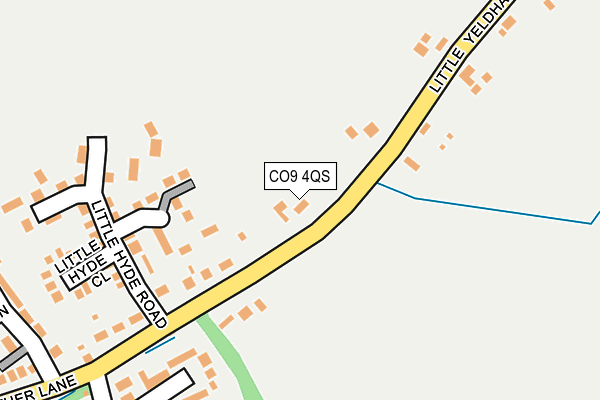CO9 4QS map - OS OpenMap – Local (Ordnance Survey)
