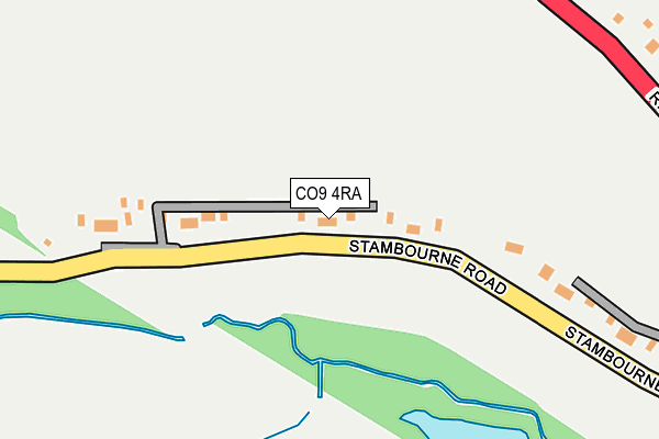 CO9 4RA map - OS OpenMap – Local (Ordnance Survey)