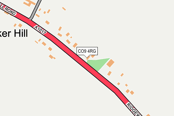 CO9 4RG map - OS OpenMap – Local (Ordnance Survey)