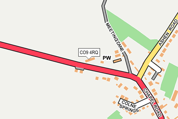 CO9 4RQ map - OS OpenMap – Local (Ordnance Survey)