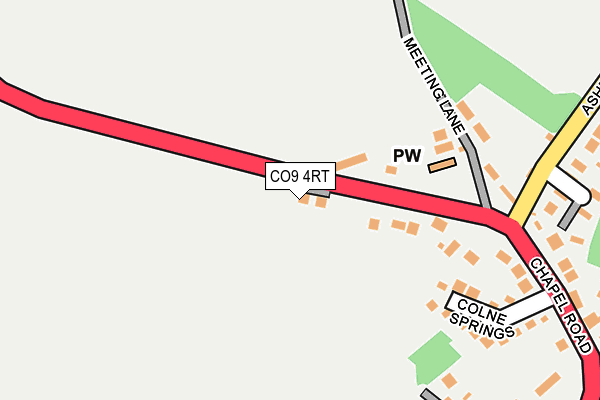 CO9 4RT map - OS OpenMap – Local (Ordnance Survey)