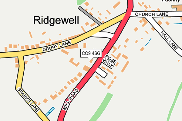 CO9 4SG map - OS OpenMap – Local (Ordnance Survey)