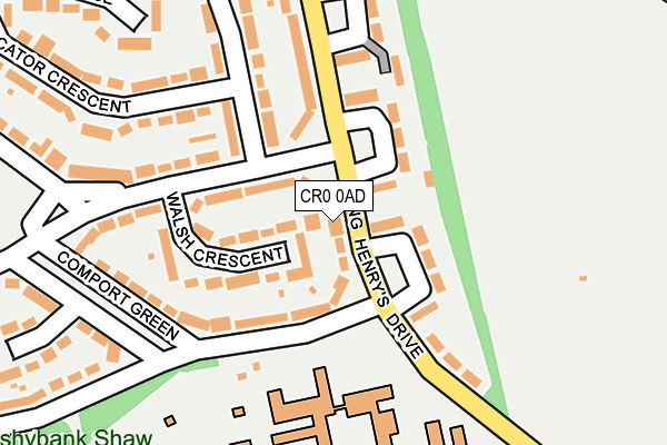 CR0 0AD map - OS OpenMap – Local (Ordnance Survey)