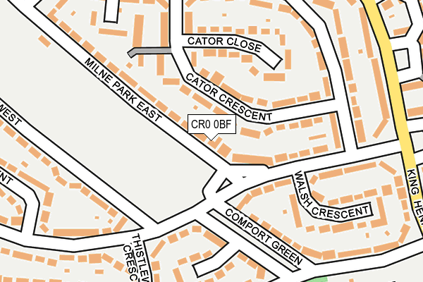 CR0 0BF map - OS OpenMap – Local (Ordnance Survey)