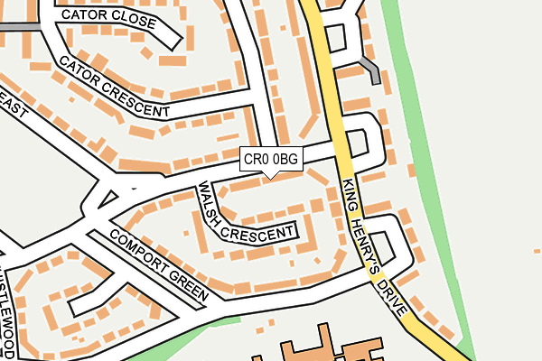 CR0 0BG map - OS OpenMap – Local (Ordnance Survey)
