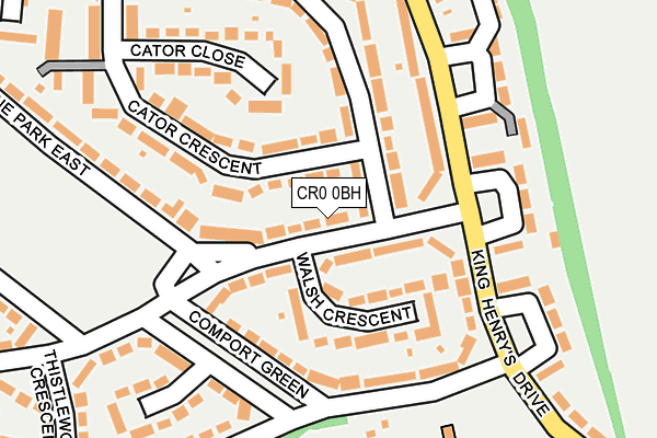 CR0 0BH map - OS OpenMap – Local (Ordnance Survey)