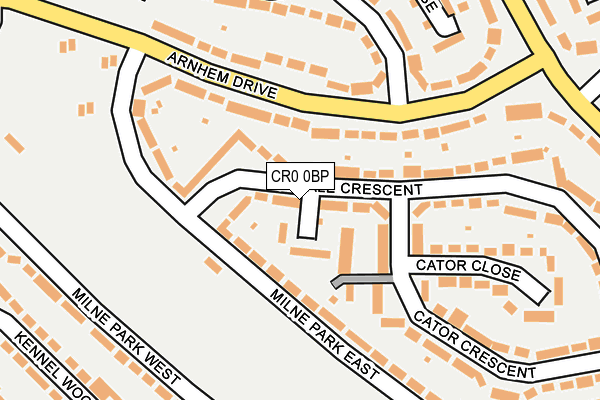 CR0 0BP map - OS OpenMap – Local (Ordnance Survey)