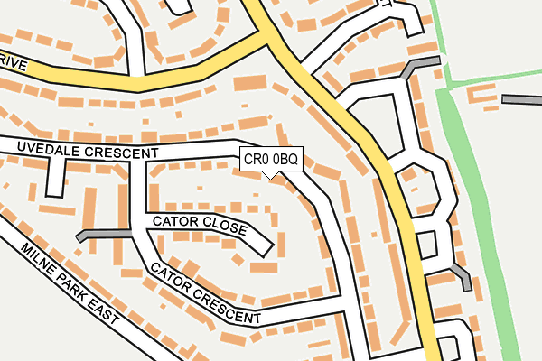 CR0 0BQ map - OS OpenMap – Local (Ordnance Survey)