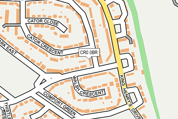 CR0 0BR map - OS OpenMap – Local (Ordnance Survey)