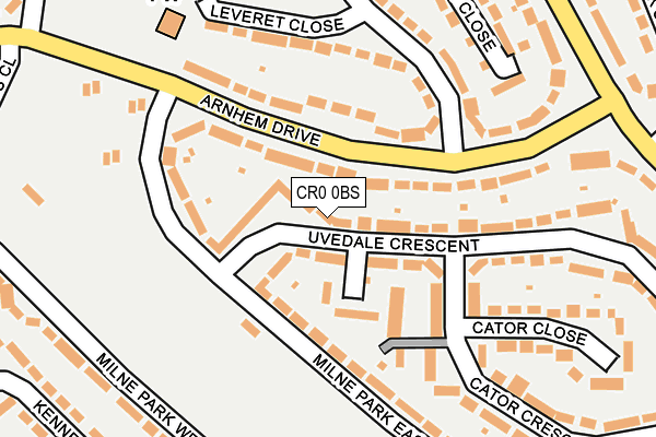 CR0 0BS map - OS OpenMap – Local (Ordnance Survey)