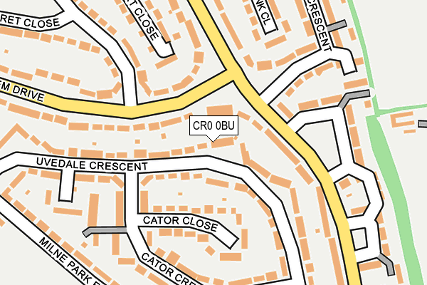 CR0 0BU map - OS OpenMap – Local (Ordnance Survey)