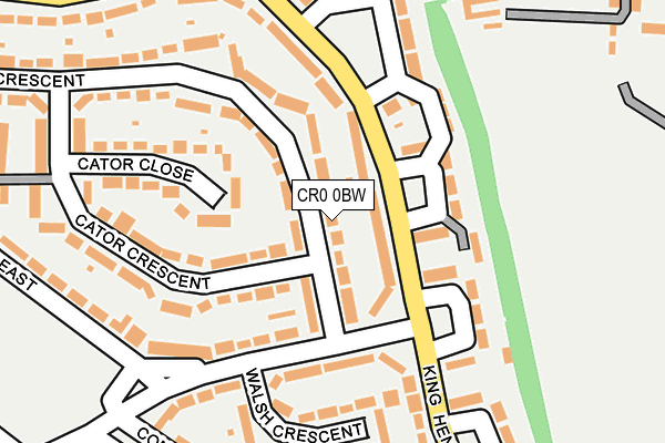 CR0 0BW map - OS OpenMap – Local (Ordnance Survey)