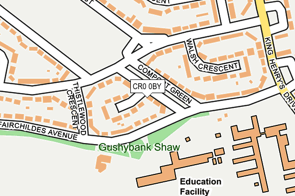 CR0 0BY map - OS OpenMap – Local (Ordnance Survey)