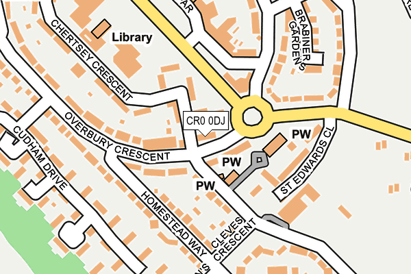 CR0 0DJ map - OS OpenMap – Local (Ordnance Survey)