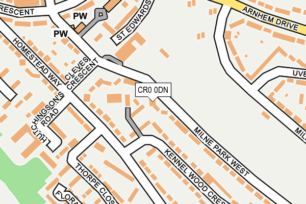 CR0 0DN map - OS OpenMap – Local (Ordnance Survey)