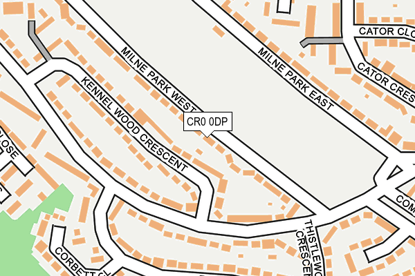 CR0 0DP map - OS OpenMap – Local (Ordnance Survey)