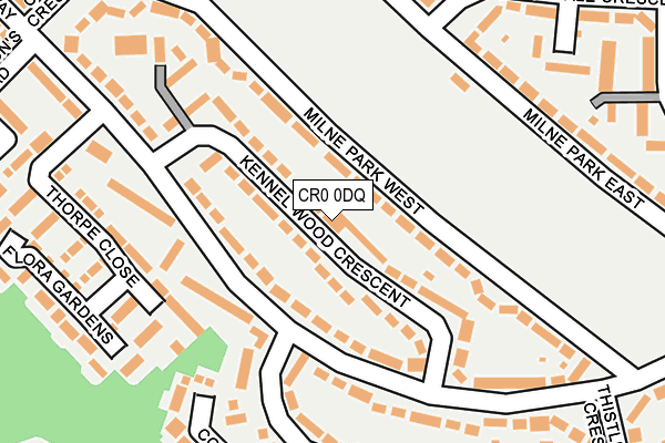 CR0 0DQ map - OS OpenMap – Local (Ordnance Survey)