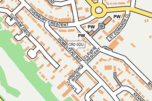 CR0 0DU map - OS OpenMap – Local (Ordnance Survey)