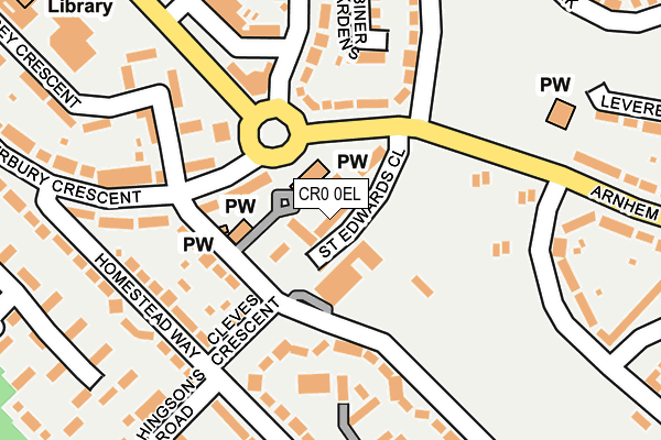 CR0 0EL map - OS OpenMap – Local (Ordnance Survey)