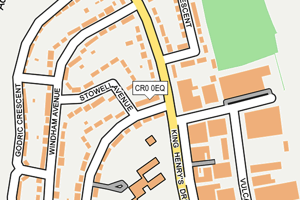 CR0 0EQ map - OS OpenMap – Local (Ordnance Survey)