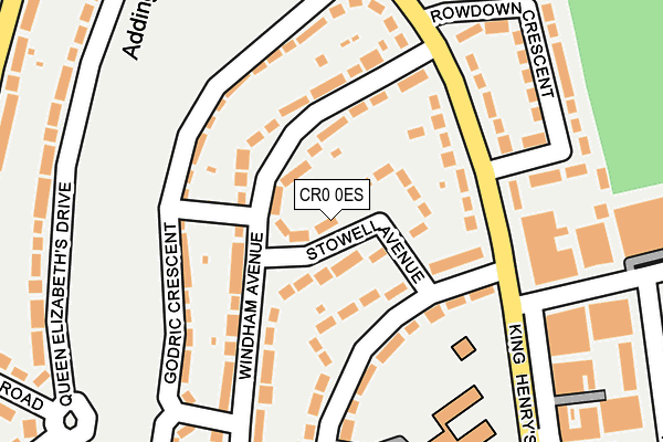 CR0 0ES map - OS OpenMap – Local (Ordnance Survey)
