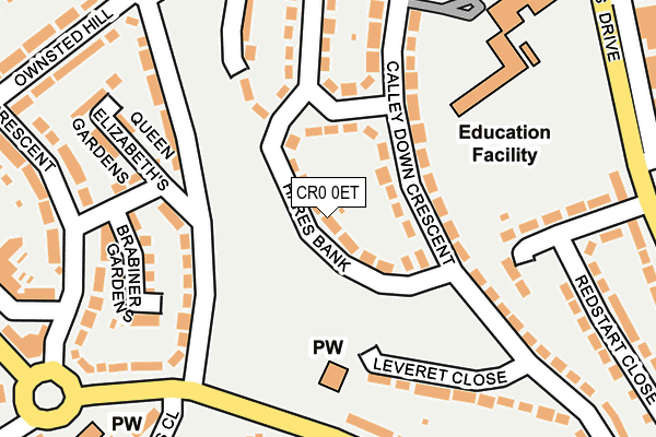 CR0 0ET map - OS OpenMap – Local (Ordnance Survey)