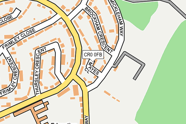 CR0 0FB map - OS OpenMap – Local (Ordnance Survey)