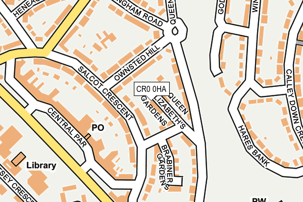 CR0 0HA map - OS OpenMap – Local (Ordnance Survey)