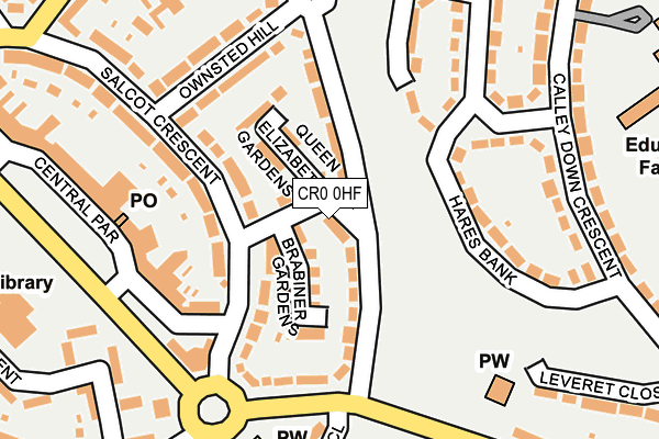 CR0 0HF map - OS OpenMap – Local (Ordnance Survey)